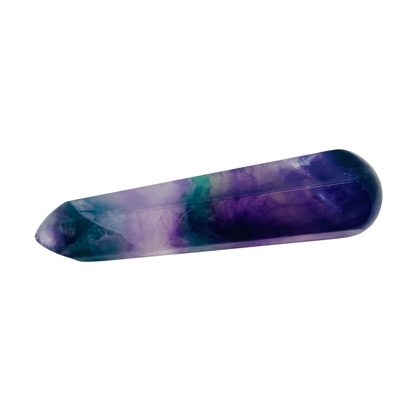 Fluorite Massage Wand Faceted