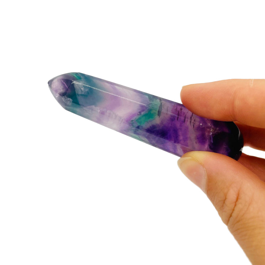Fluorite Massage Wand Faceted