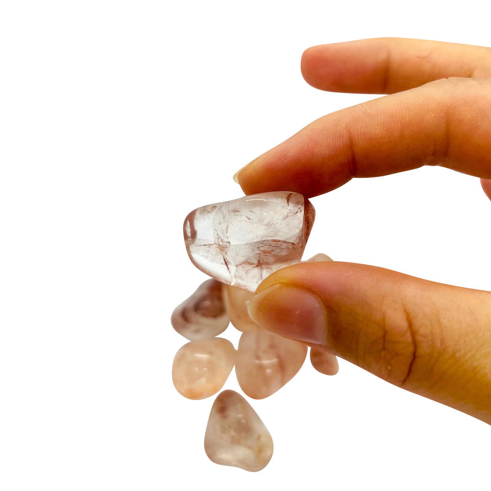 Pink Hematoid Quartz Tumble