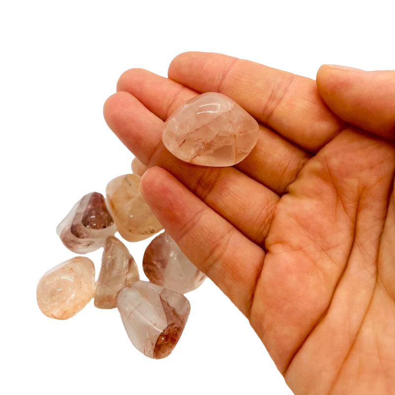 Pink Hematoid Quartz Tumble