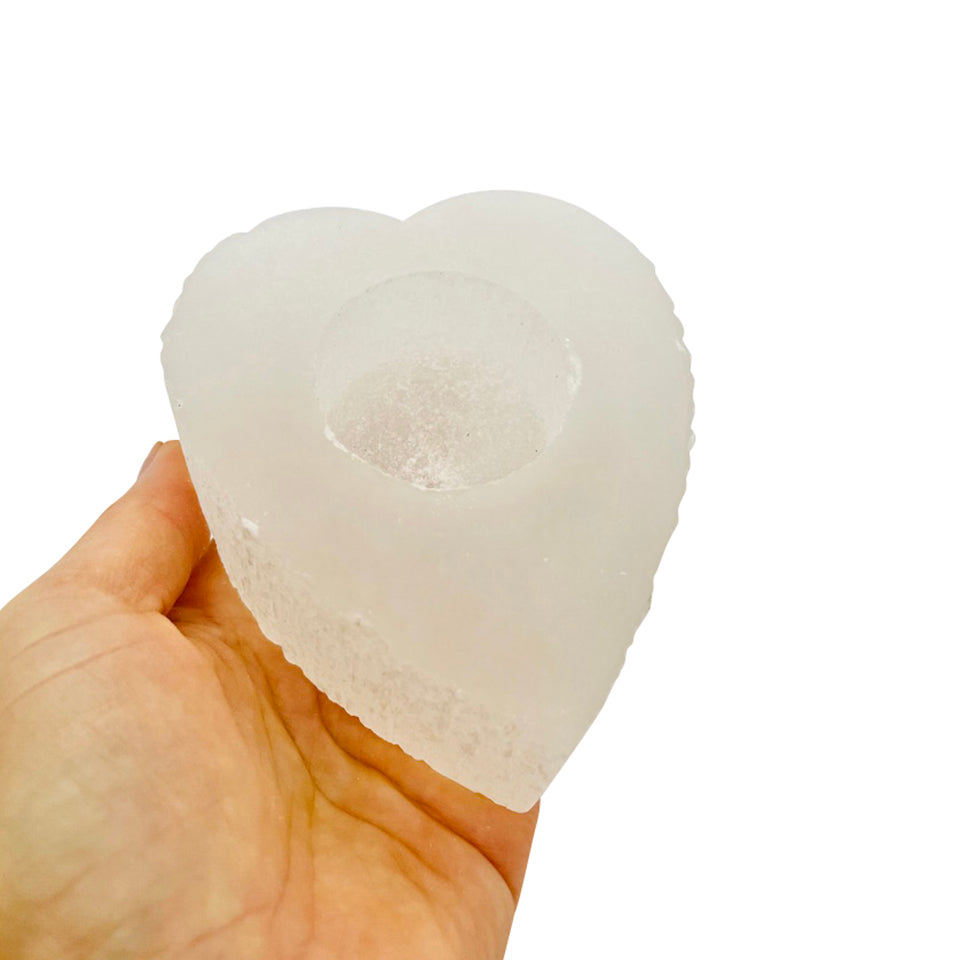Selenite Tea Light Holder